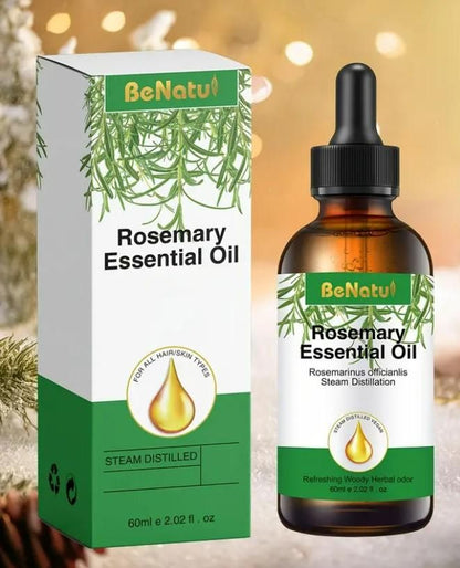 Organic Rosemary Essential Oil for Hair 60ml Pack of 2